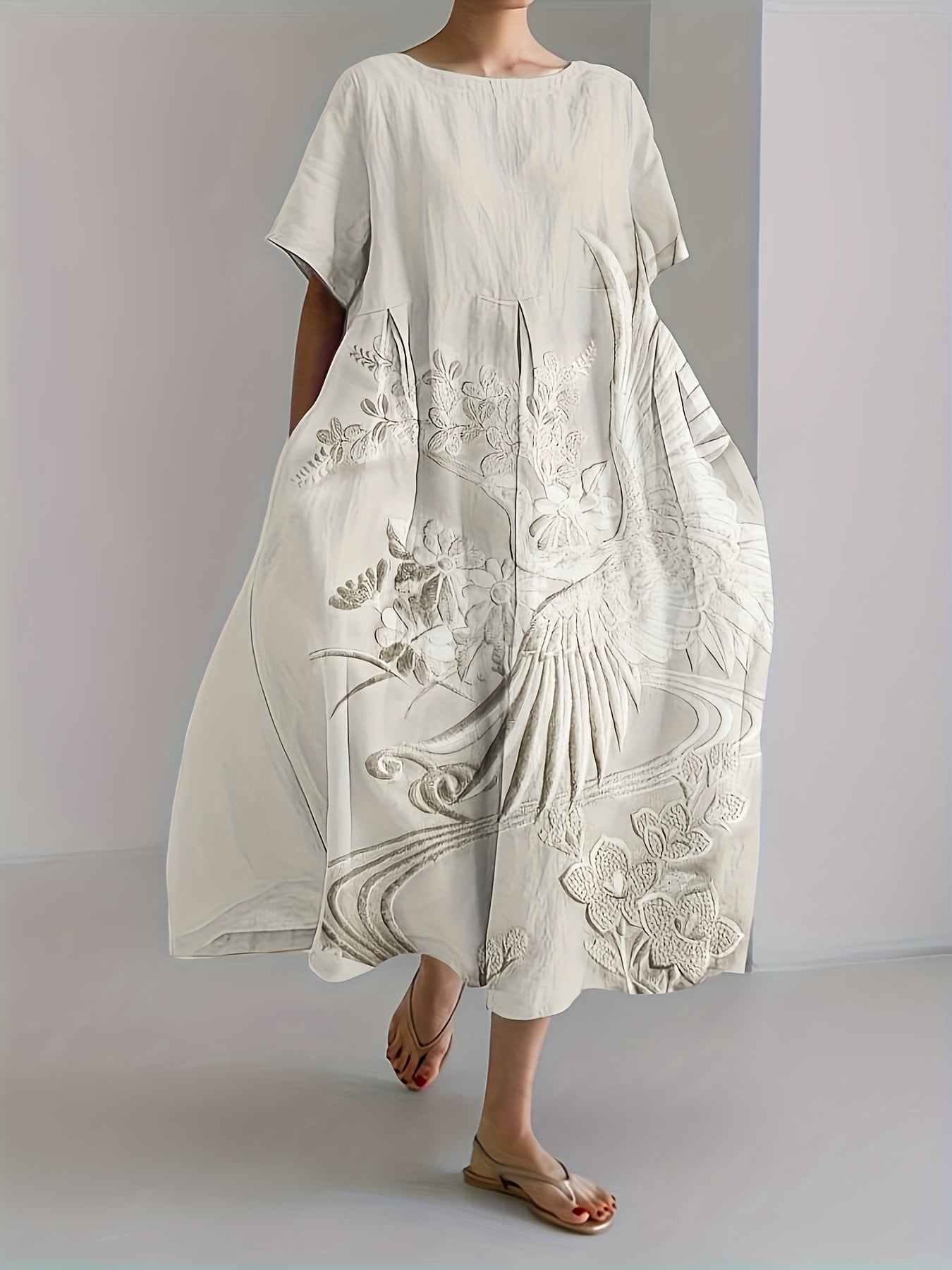 Sophie™ | Jurk met Rozenprint