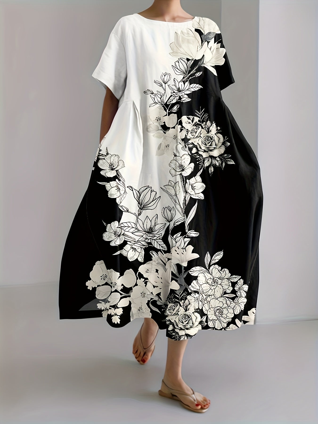 Isabelle™ | V-hals Bloemenjurk