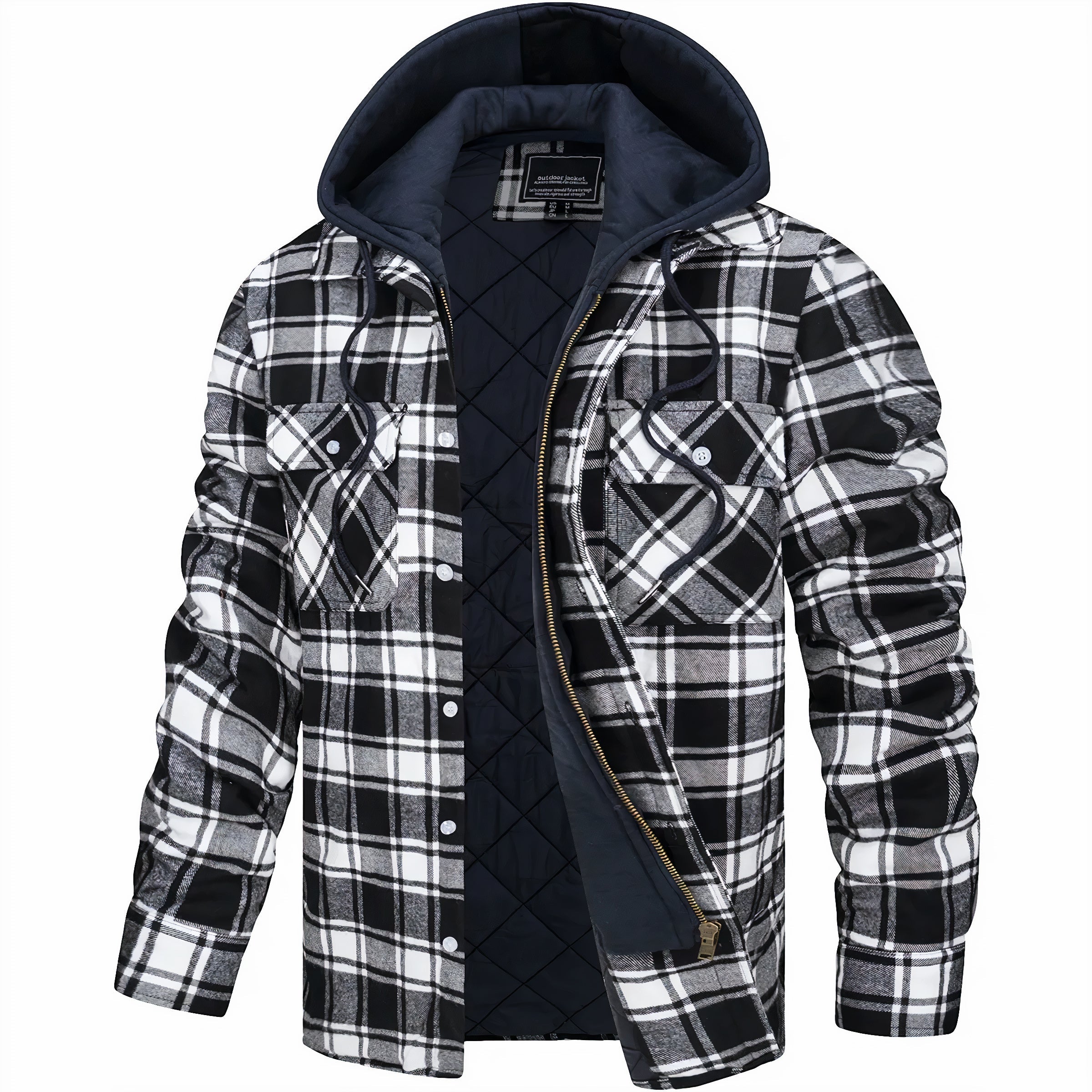 Julius™ | Geruite jas met rits