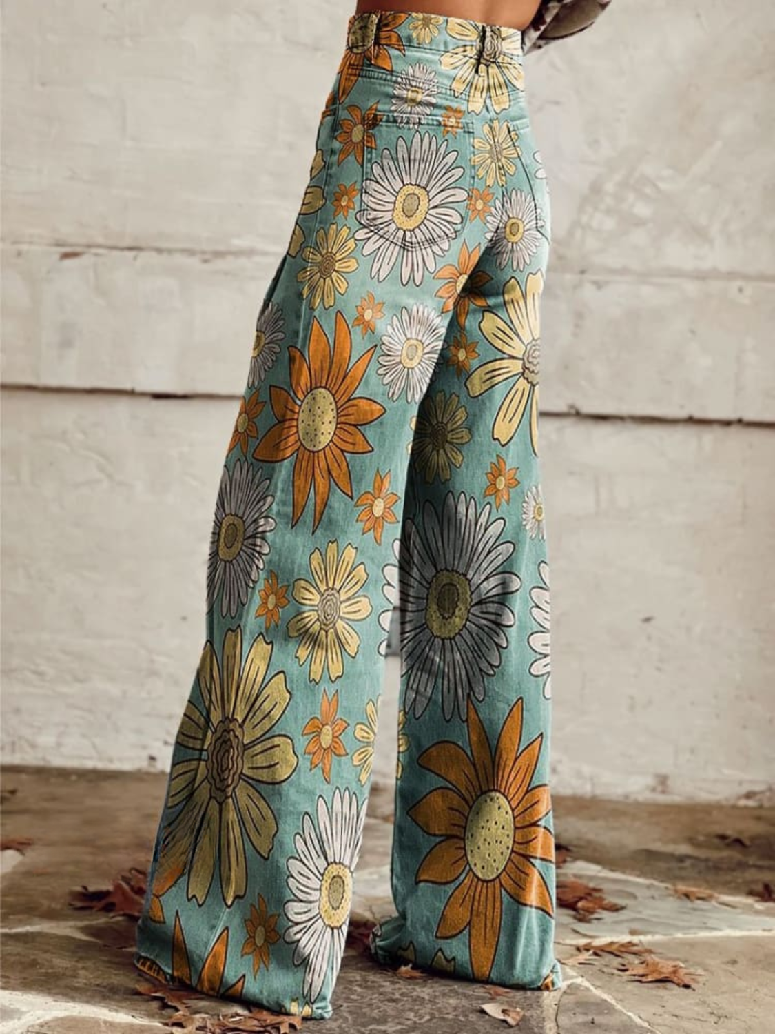 CIRILLA | Palazzo Broek met Retro Bloemenpatroon