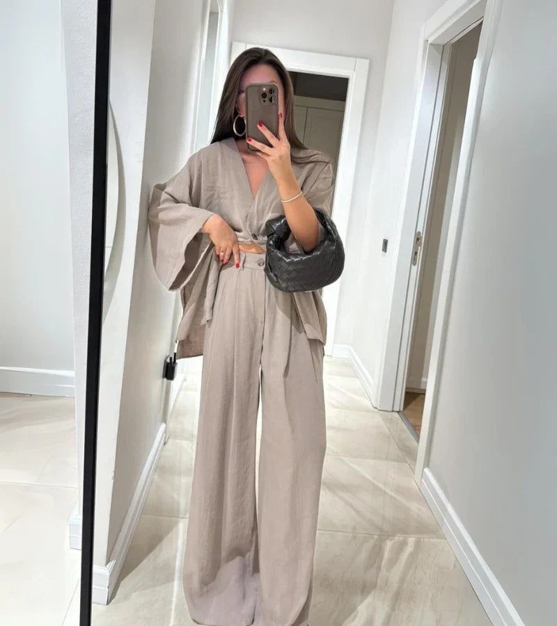 Nora™ | Luchtige Broek-Blazer Set