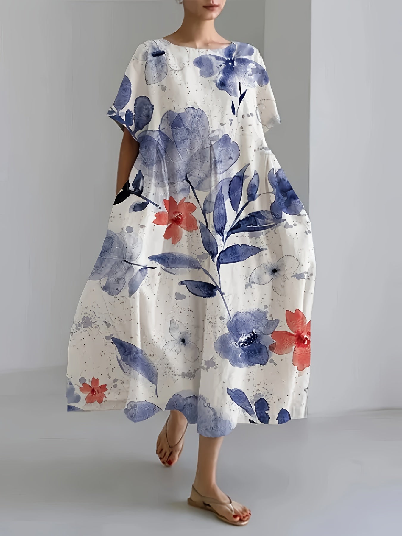 Fleurine™ | Boho Stijl Jurk Met Bloemen