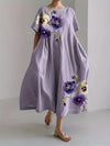 Céline™ | Midilange Bloemenjurk