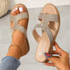 Fiaomei | Elegante orthopedische sandalen met vlinder-vormige kristallen