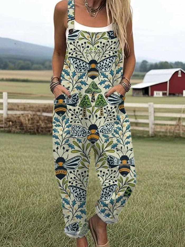 Nina™ | Artistieke Overall Jumpsuit