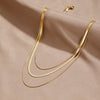 Noor™ | Gelaagde Gouden Schakelketting