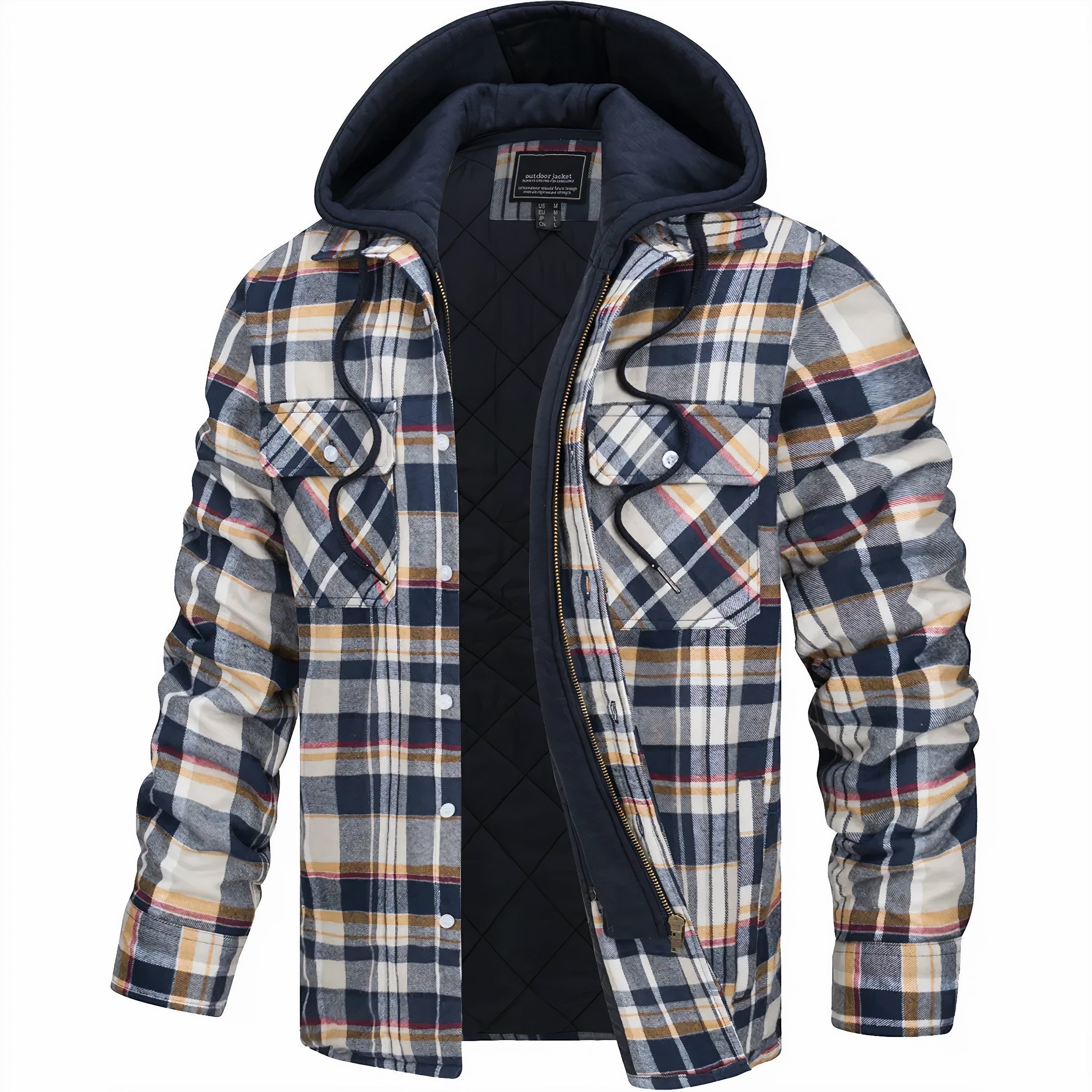 Julius™ | Geruite jas met rits