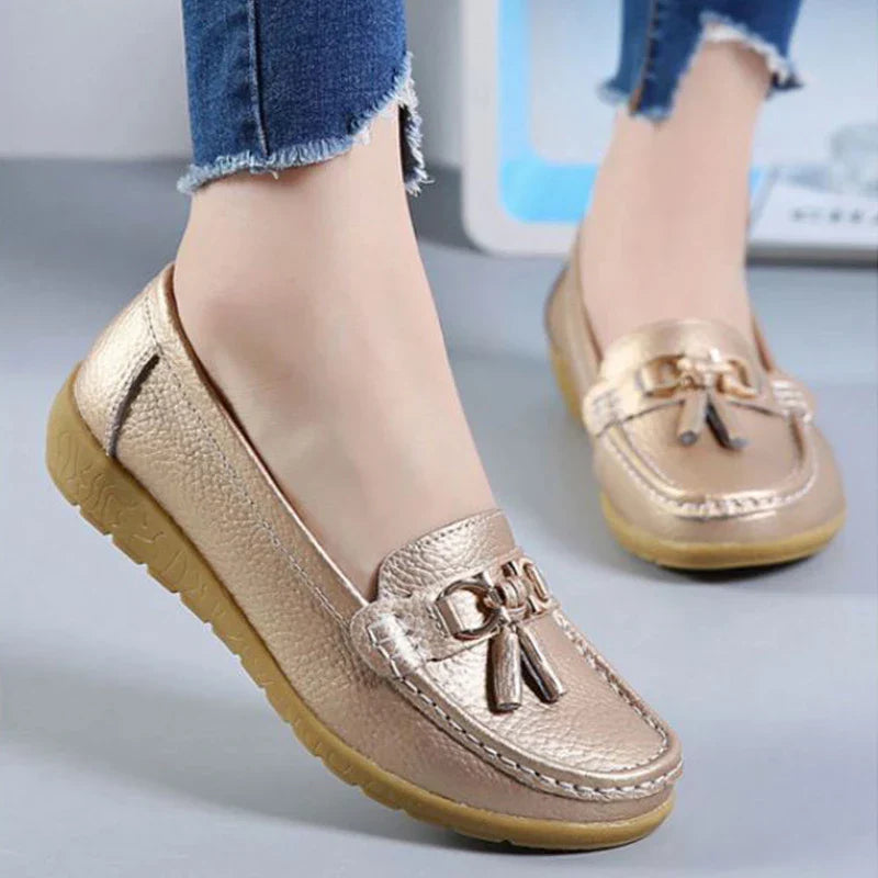 SOLINE | Luchtige Leren Mocassins - ultra comfortabel